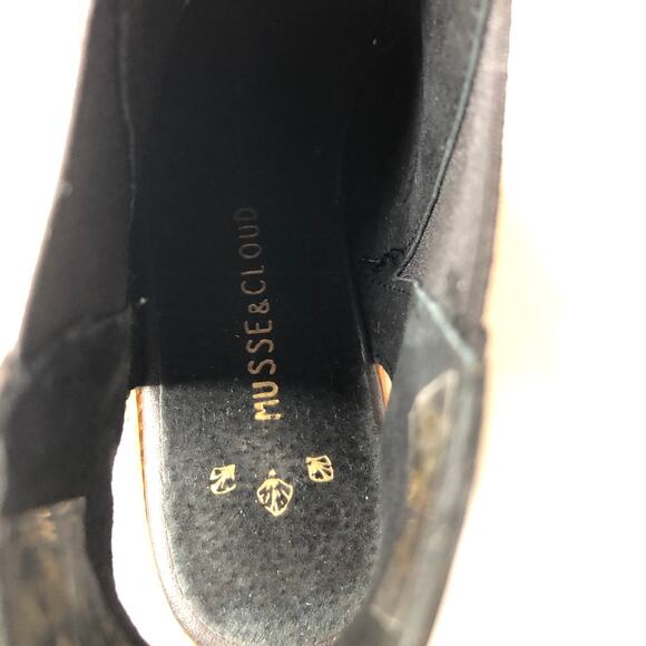 Musse & Cloud Black Open-Toe Flats - Picture 13 of 15